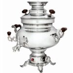 Machine à thé samovar électrique persan design traditionnel 5,5 litres