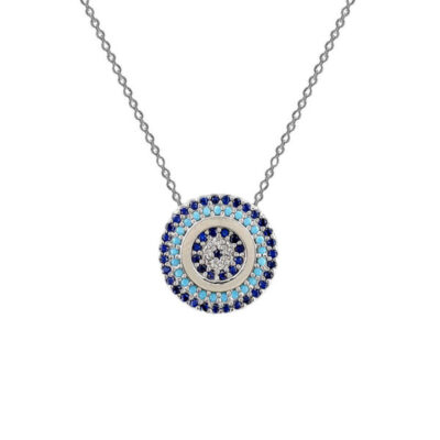 Collier en Argent Artistique Œil Protecteur “Cheshm Nazar”