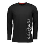 T-shirt à Manches Longues en Coton Persan Modèle Calligraphie — Calligraphie Élégante, État Neuf