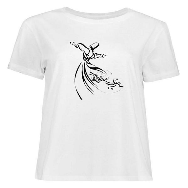 T-shirt en coton blanc persan Modèle Sama