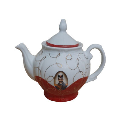 Théière de service en porcelaine avec design traditionnel persan Shah Abbasi