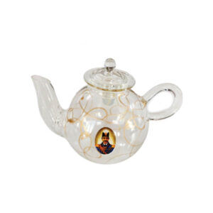 Théière Infuseur de Safran avec Motif Traditionnel Persan Shah Abbasi
