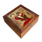 Boîte en Bois pour Cadeaux – Motif Persan Inspiré Qajar