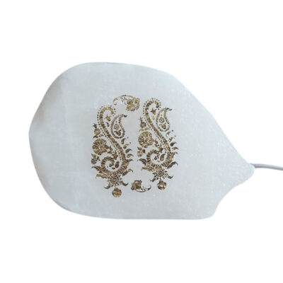 Lampe de sel persane Glow – fait main avec design Paisley