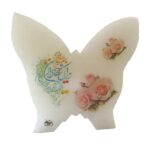 Lampe en sel islamique en forme de papillon avec calligraphie du verset Wa In Yakad