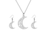 Ensemble de collier et boucles d’oreilles en argent persan modèle Azr