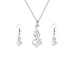 Ensemble de collier et boucles d’oreilles en argent persan modèle Ghazal
