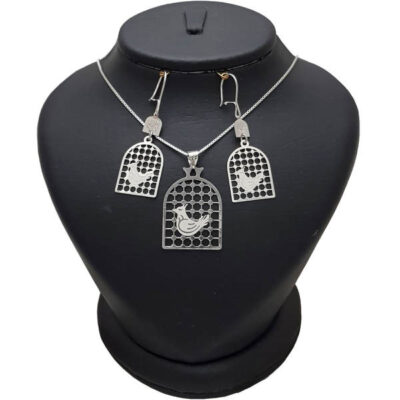 Ensemble de bijoux persans Morghe Amin modèle argent