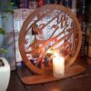 Persian Ornament Wooden Tabletop Candle Holder stand Calligraphy