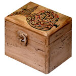Boîte en Bois pour Cadeaux – Motif Persan Inspiré Sama