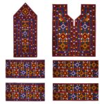 Panneau de robe brodé Balochi fait à la main – Modèle Flower