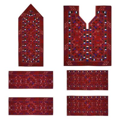 Panneau de robe brodé Balochi fait à la main – Design Mozaic
