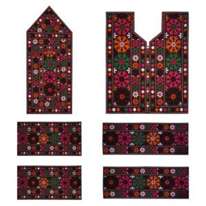 Panneau de robe brodé Balochi fait à la main – Goldar