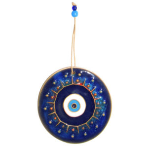 Amulette Murale Décorative Cheshm Nazar avec Œil Turc – Rond