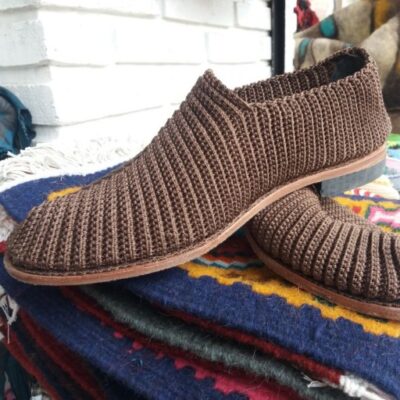 Chaussures Giveh – Chaussures traditionnelles perses respirantes faites à la main Modèle Marron