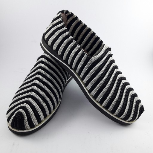 Chaussures Giveh - Chaussures traditionnelles perses respirantes faites à la main Modèle Klash Rayé