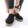 Chaussures Giveh - Chaussures traditionnelles perses respirantes faites à la main Modèle Noir