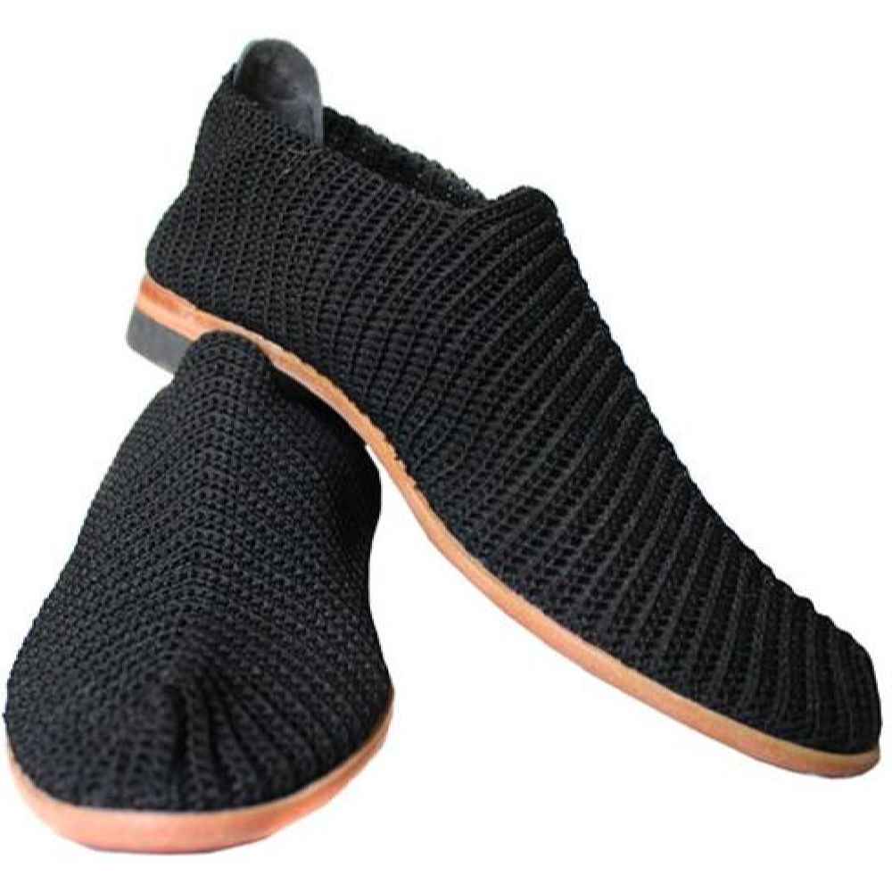 Chaussures Giveh - Chaussures traditionnelles perses respirantes faites à la main Modèle Klash Noir