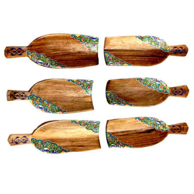 Set Haft-sin en bois élégant pour Nowruz, le Nouvel An persan Hoonarin
