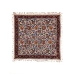 Nappe Persane : Nappe Traditionnelle à Impressions au Bloc Kalamkari d’Ispahan Qajar