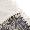 Nappe Persane : Nappe Traditionnelle à Impressions au Bloc Kalamkari d'Ispahan Bleue