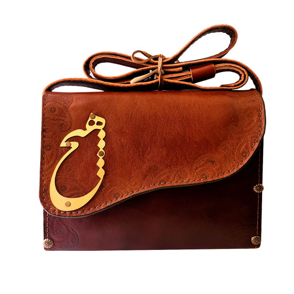 Sac à bandoulière en cuir luxueux fait main - Design persan Hich