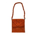 Sac à bandoulière macramé luxueux fait main – Tricotage