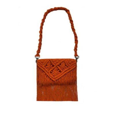 Sac à bandoulière macramé luxueux fait main – Tricotage