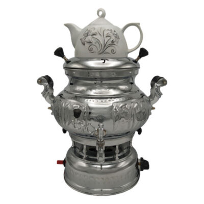 Machine à thé samovar à gaz persan avec théière 8 litres