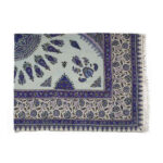 Nappe Persane : Nappe Traditionnelle à Impressions au Bloc Kalamkari d’Ispahan Sun