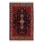 Tapis Persan en Laine Noué à la Main à Isfahan avec Design Tribal Toranj