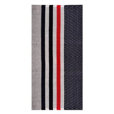 Tapis Jajim persan authentique tissé à plat rayé Mat