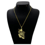 Collier en Laiton Persan Minimaliste Carte de l’Iran