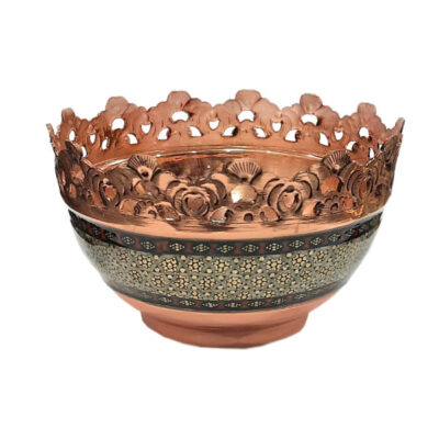 Coupe Décorative à Noix Persane Artisanale Khatamkari Mahtab