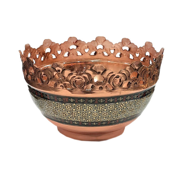 Coupe Décorative à Noix Persane Artisanale Khatamkari Mahtab