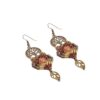 Boucles d'oreilles en macramé, modèle Arbre de Vie