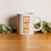 Mug en céramique persan - Calligraphie du poème de Saadi