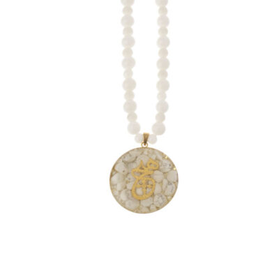 Collier plaqué or persan pour femmes Calligraphie Hich