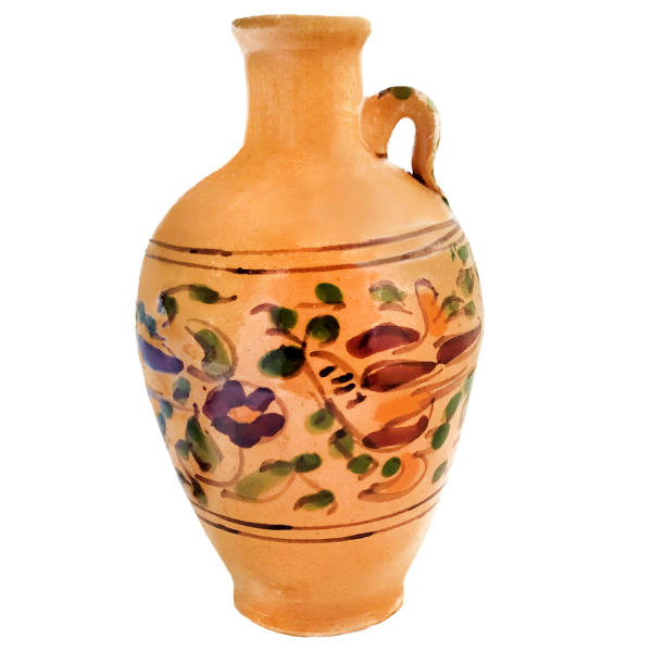 Decorative Pottery Jug - Handcrafted by Iranian Artist Model Flower