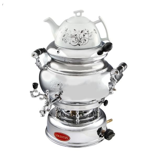 Machine à thé samovar à gaz persan avec théière Golestan 7 litres