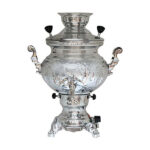 Machine à thé samovar à gaz persan design traditionnel motifs floraux 8 litres
