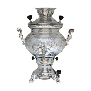 Machine à thé samovar à gaz persan design traditionnel motifs floraux 8 litres