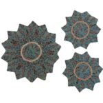 Ensemble de 3 Nappes Persanes Luxueuses Termeh de Yazd Star