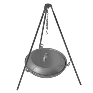 Trépied de Cuisine de Feu de Camp avec Chaudron – Durable et Polyvalent