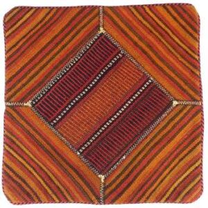 Housse de Coussin Kilim Persan – Nouveau Rouge Tissé à la Main