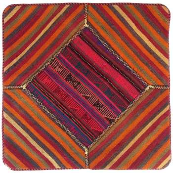 Housse de Coussin Kilim Persan - Design Rayé Tissé à la Main (Lot de 2)