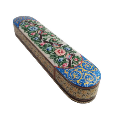 Boîte de Rangement pour Marteaux de Santur Persan Modèle Oiseau & Fleur