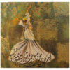Peinture d'art soufi originale – Huile sur toile, danse Sama par Fatemeh Sheikh