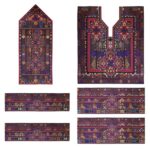 Panneau de robe brodé Balochi fait à la main – Kahnooji