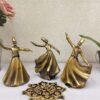 Ensemble de 3 figurines décoratives de danseurs Sama